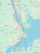 Вертолетная прогулка Казань - Свияжск - Казань (карта)