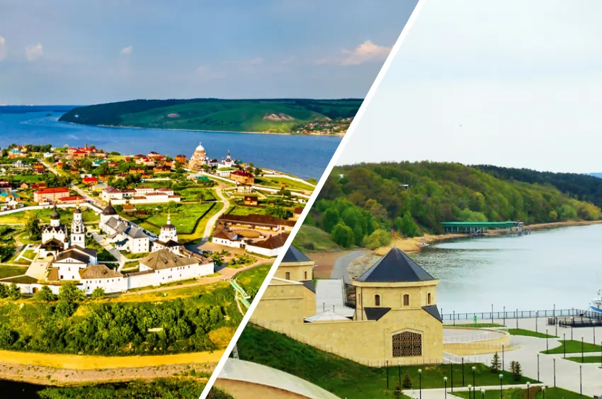 Вертолетная прогулка Казань - Свияжск - Казань